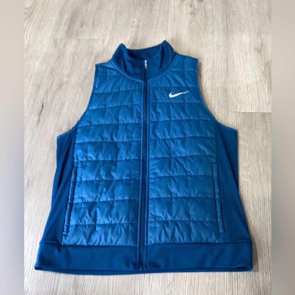Nike Blue Quilted Vest - Women's Sleeveless Jacket